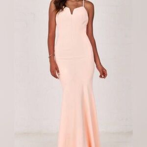 ANGL Formal Peach Coral Dress